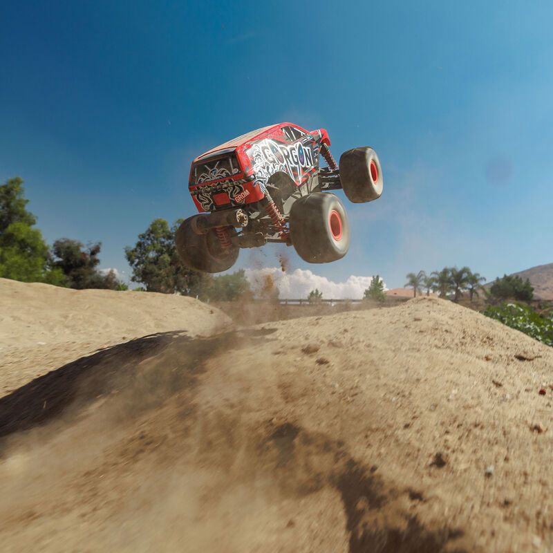 1/16 GORGON GROM 4X4 RTR Brushed Monster Truck (Battery &amp; Charger Included), Red