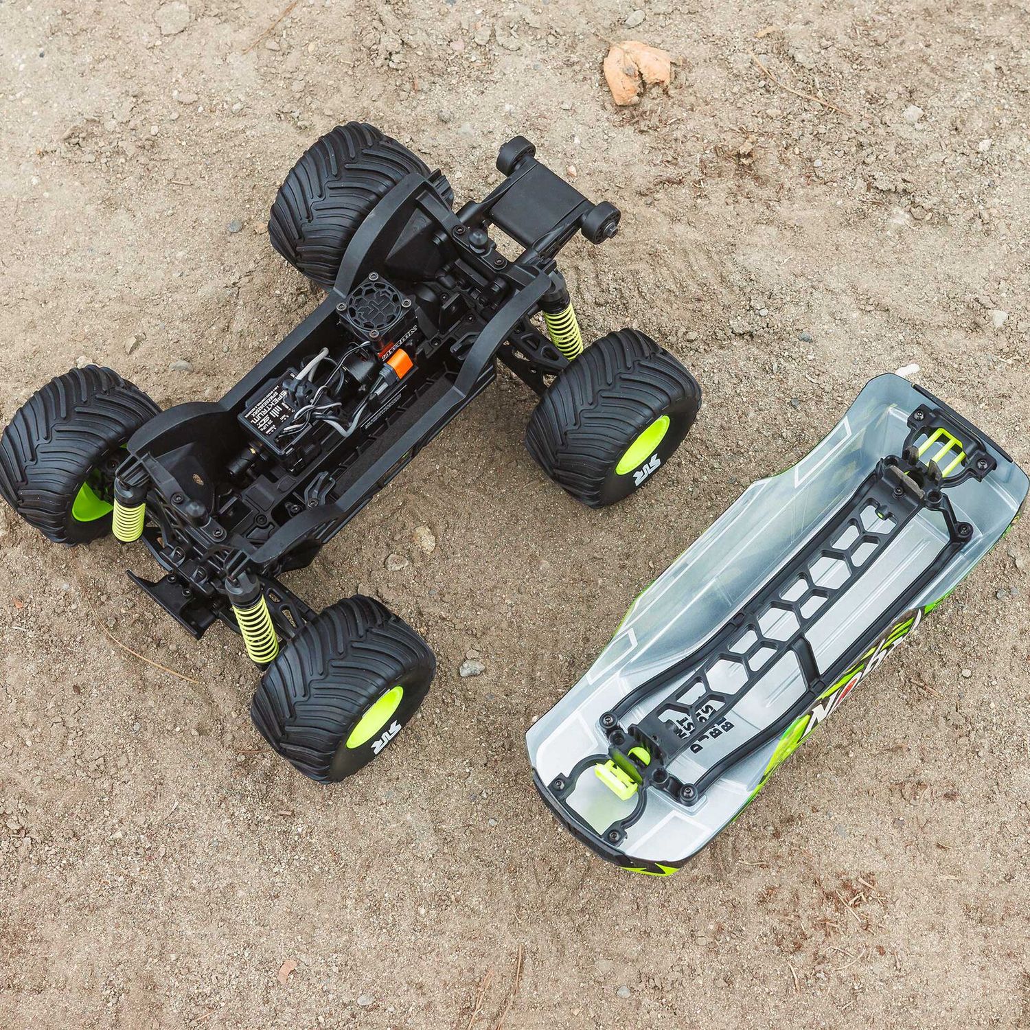 1/16 GORGON GROM 4X4 RTR Brushed Monster Truck (Battery &amp; Charger Included), Yellow