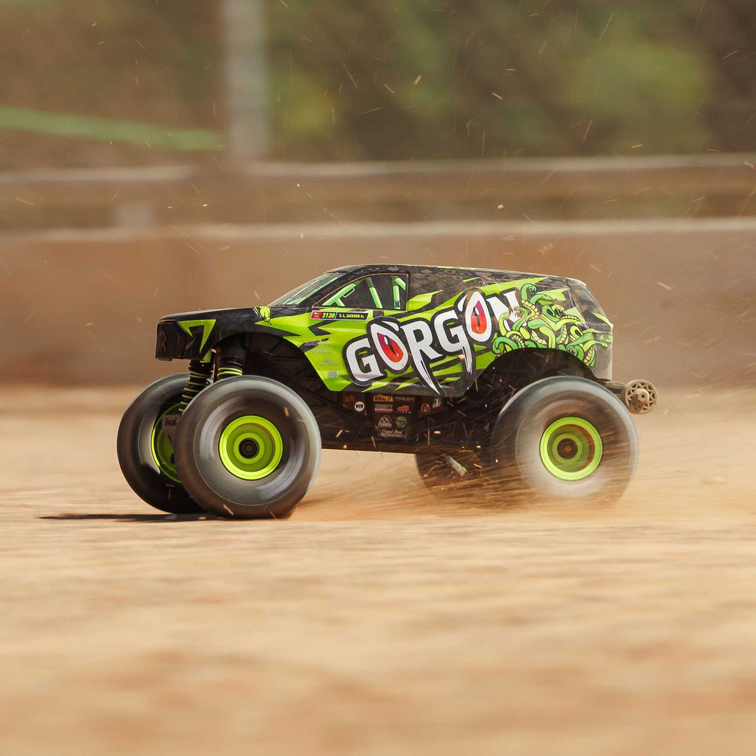 1/16 GORGON GROM 4X4 RTR Brushed Monster Truck (Battery &amp; Charger Included), Yellow