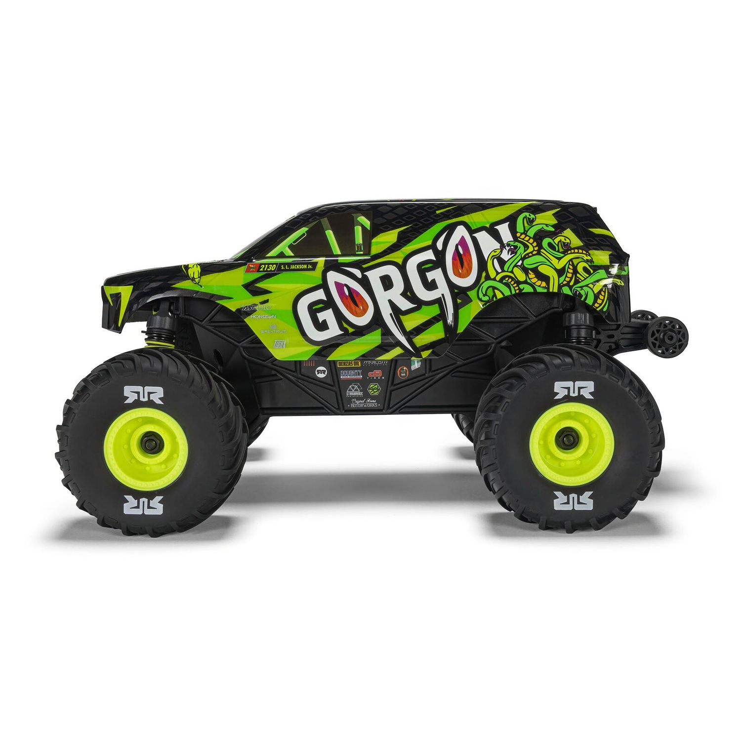 1/16 GORGON GROM 4X4 RTR Brushed Monster Truck (Battery &amp; Charger Included), Yellow