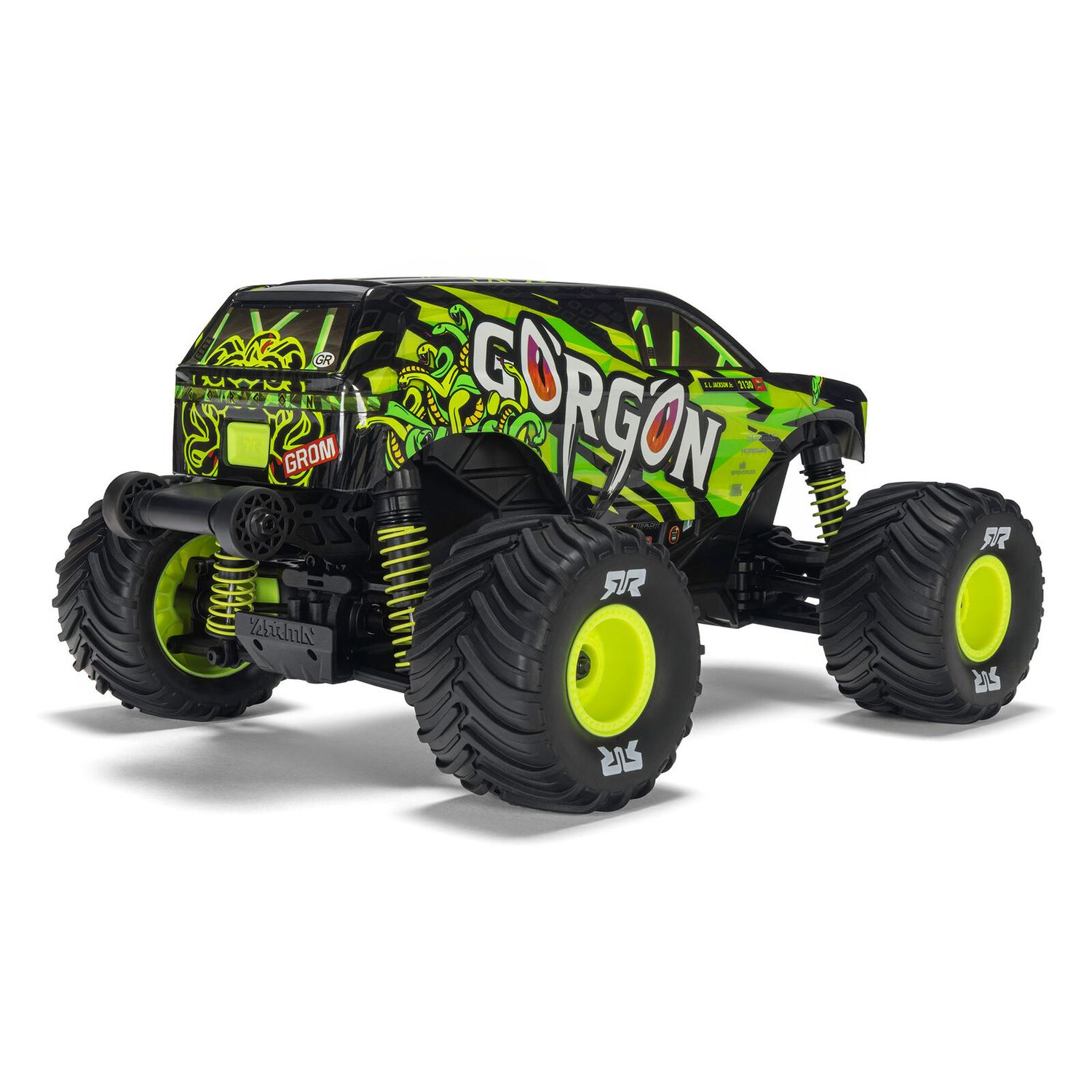 1/16 GORGON GROM 4X4 RTR Brushed Monster Truck (Battery &amp; Charger Included), Yellow