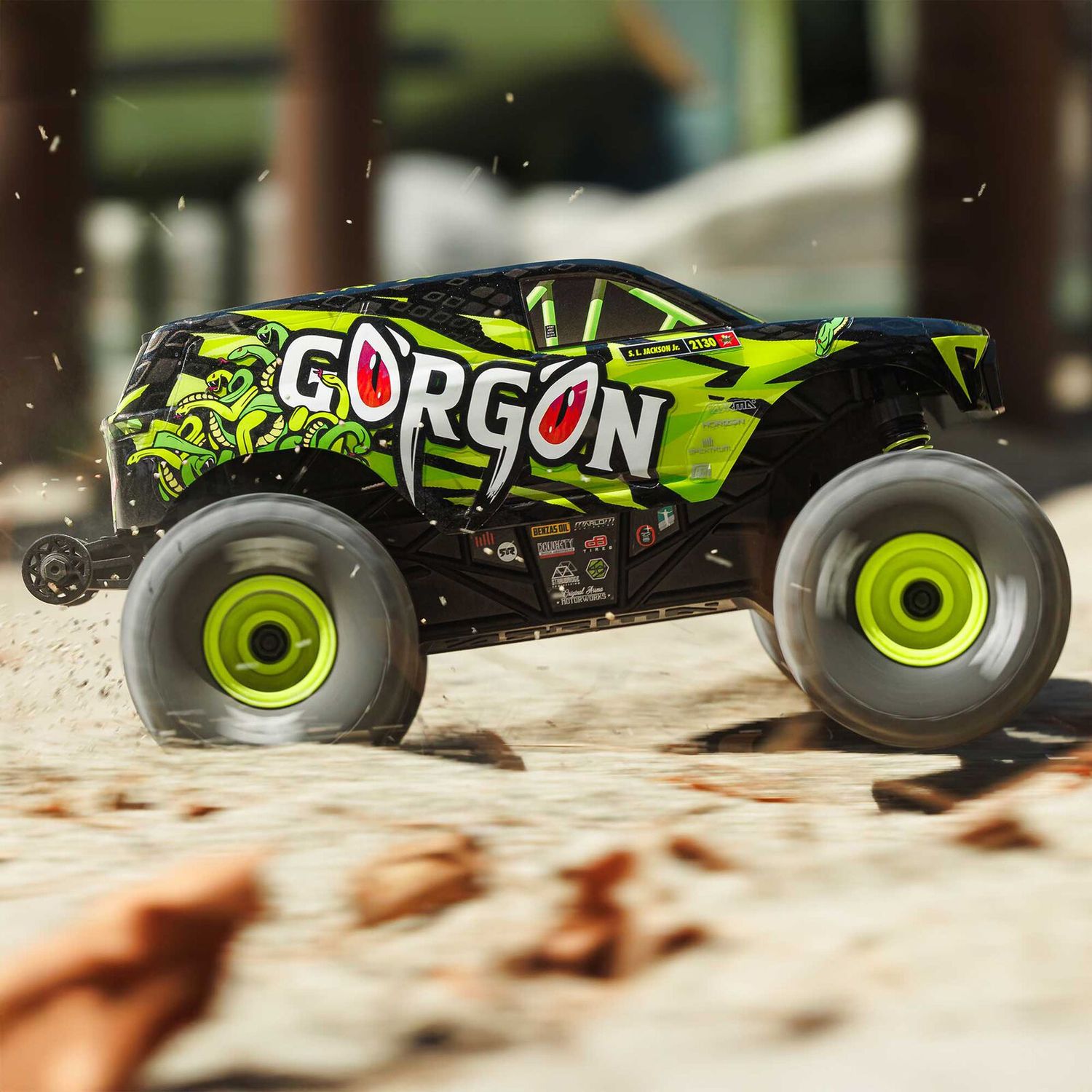 1/16 GORGON GROM 4X4 RTR Brushed Monster Truck (Battery &amp; Charger Included), Yellow