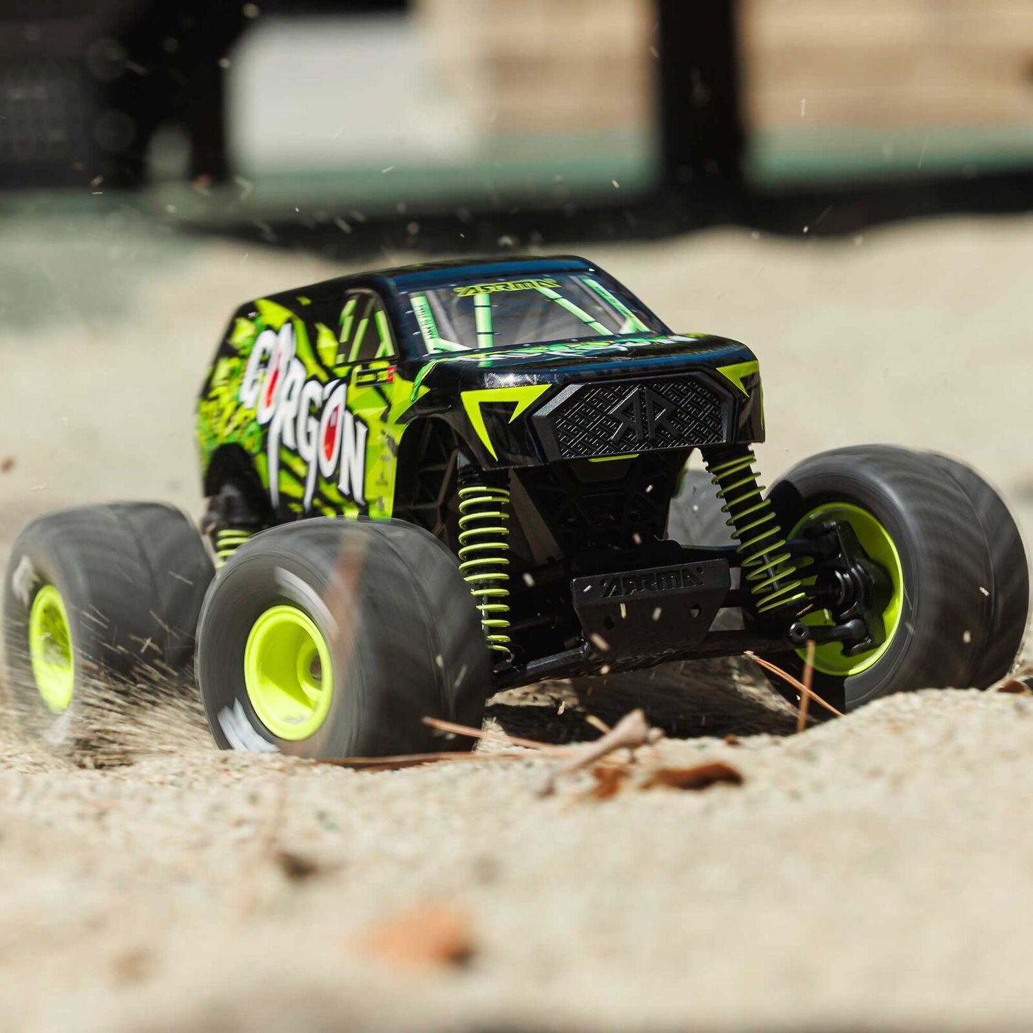 1/16 GORGON GROM 4X4 RTR Brushed Monster Truck (Battery &amp; Charger Included), Yellow