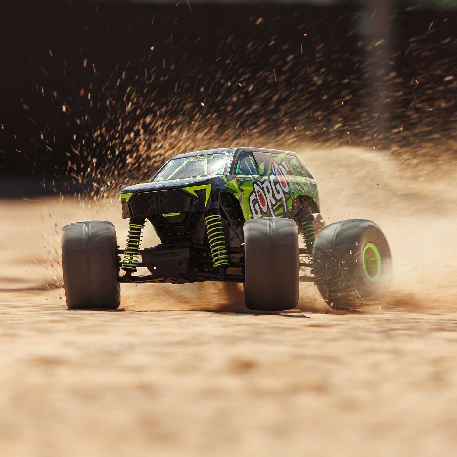 1/16 GORGON GROM 4X4 RTR Brushed Monster Truck (Battery &amp; Charger Included), Yellow