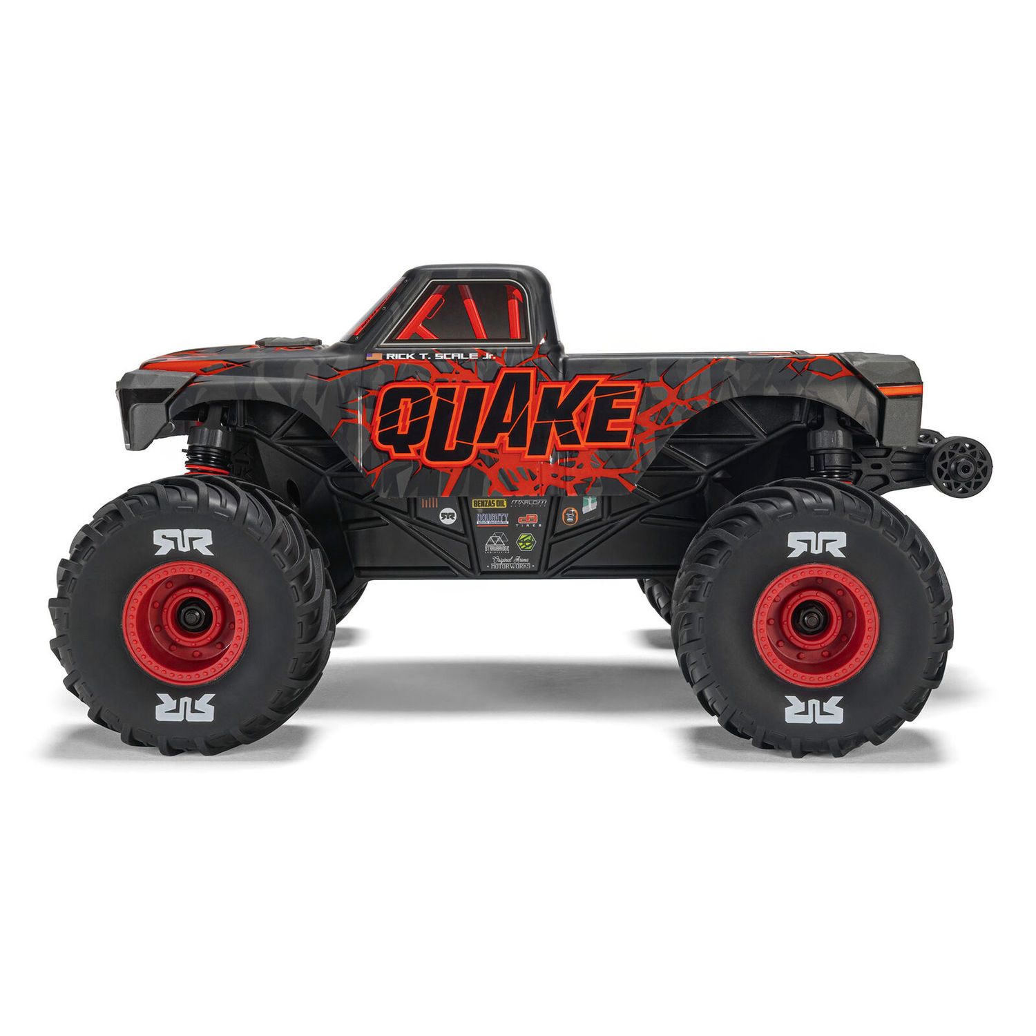 1/16 QUAKE GROM 4X4 RTR Brushed Monster Truck (Battery &amp; Charger Included), Red