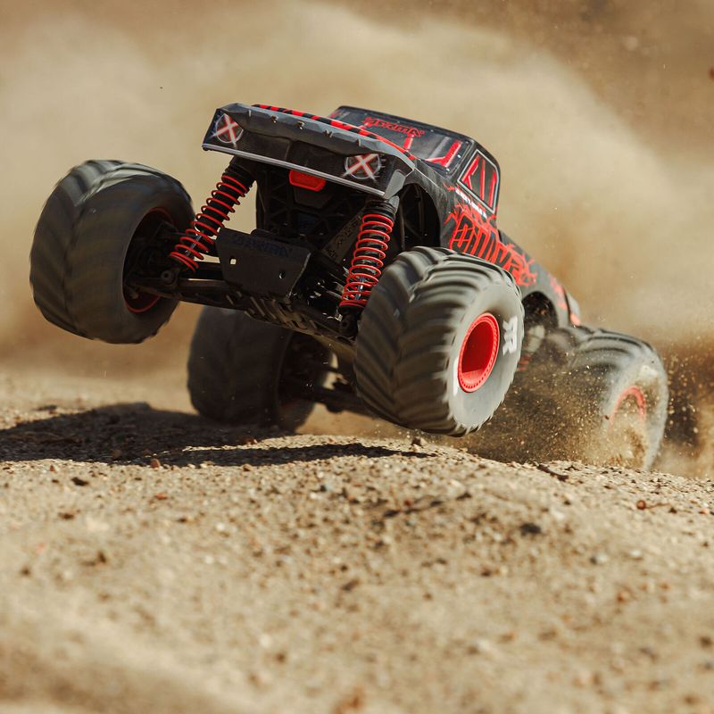 1/16 QUAKE GROM 4X4 RTR Brushed Monster Truck (Battery &amp; Charger Included), Red