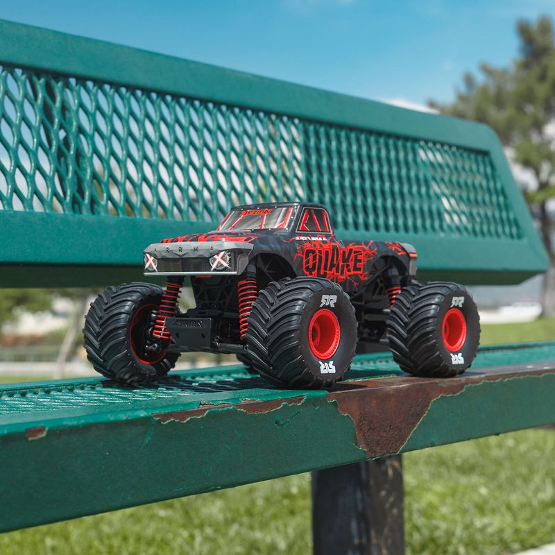1/16 QUAKE GROM 4X4 RTR Brushed Monster Truck (Battery &amp; Charger Included), Red