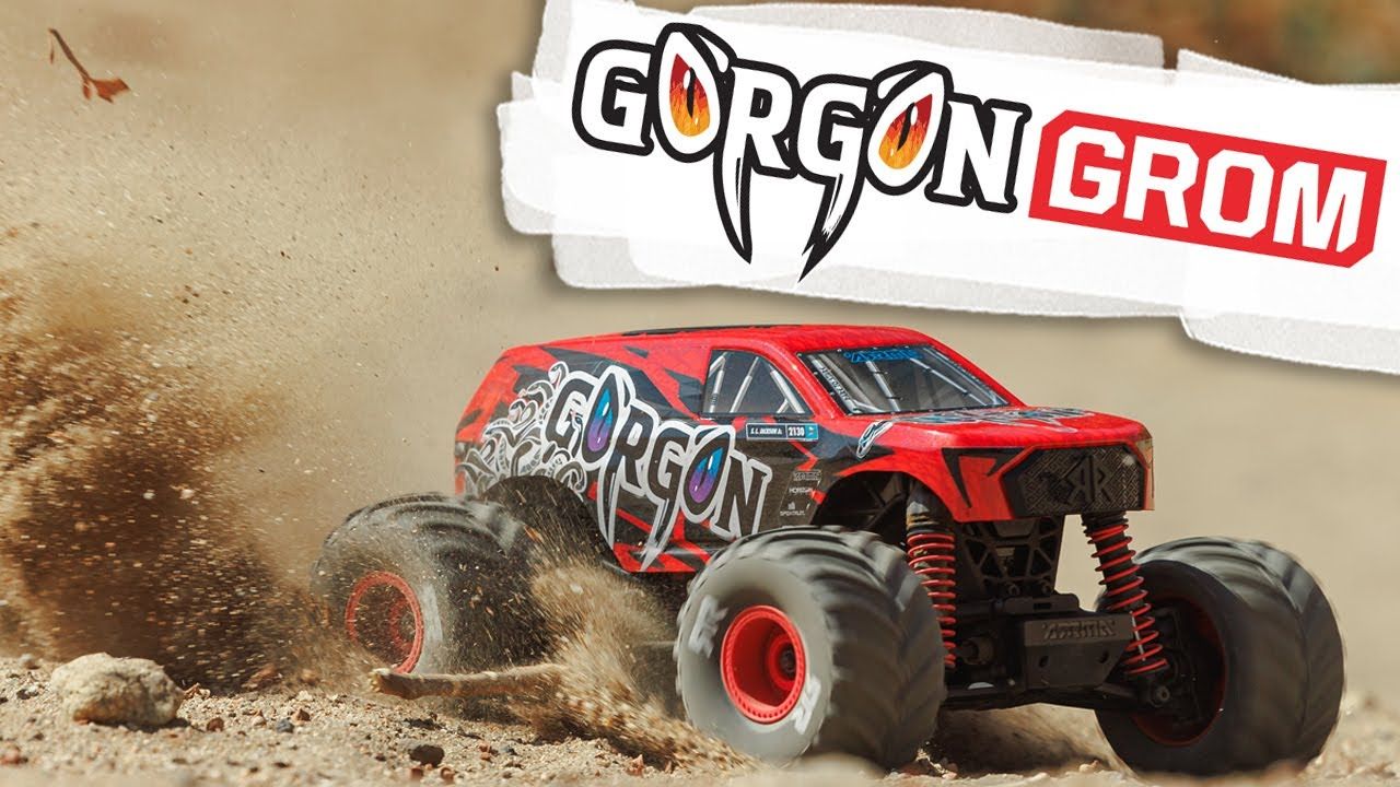1/16 GORGON GROM 4X4 RTR Brushed Monster Truck (Battery &amp; Charger Included), Red