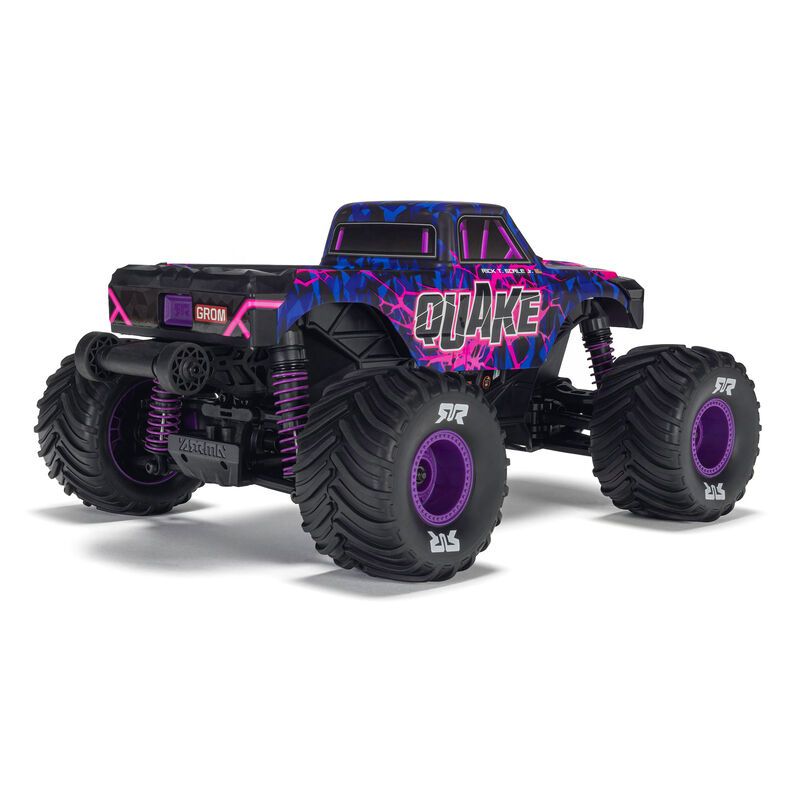 1/16 QUAKE GROM 4X4 RTR Brushed Monster Truck (Battery &amp; Charger Included), Purple