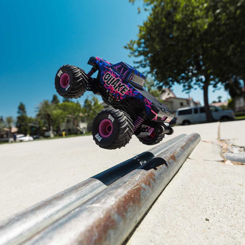 1/16 QUAKE GROM 4X4 RTR Brushed Monster Truck (Battery &amp; Charger Included), Purple