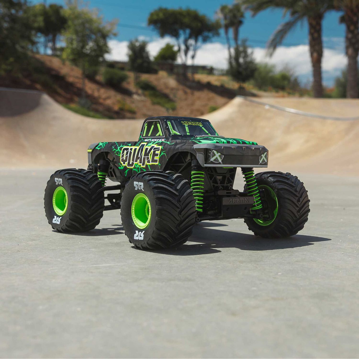 1/16 QUAKE GROM 4X4 RTR Brushed Monster Truck (Battery &amp; Charger Included), Green