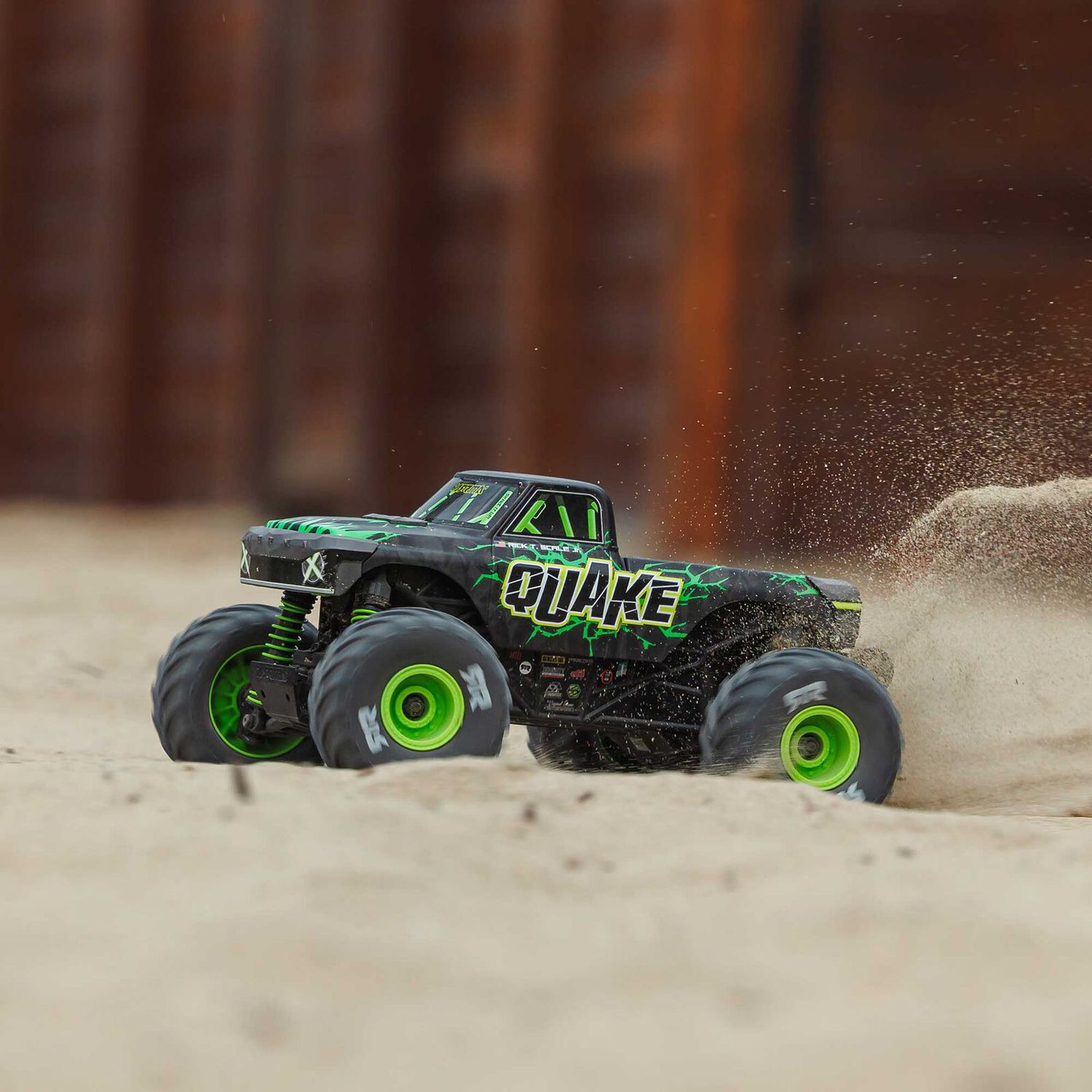1/16 QUAKE GROM 4X4 RTR Brushed Monster Truck (Battery &amp; Charger Included), Green