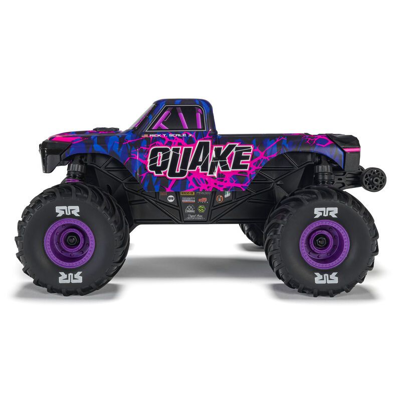 1/16 QUAKE GROM 4X4 RTR Brushed Monster Truck (Battery &amp; Charger Included), Purple
