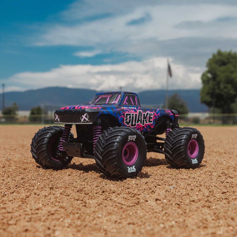 1/16 QUAKE GROM 4X4 RTR Brushed Monster Truck (Battery &amp; Charger Included), Purple