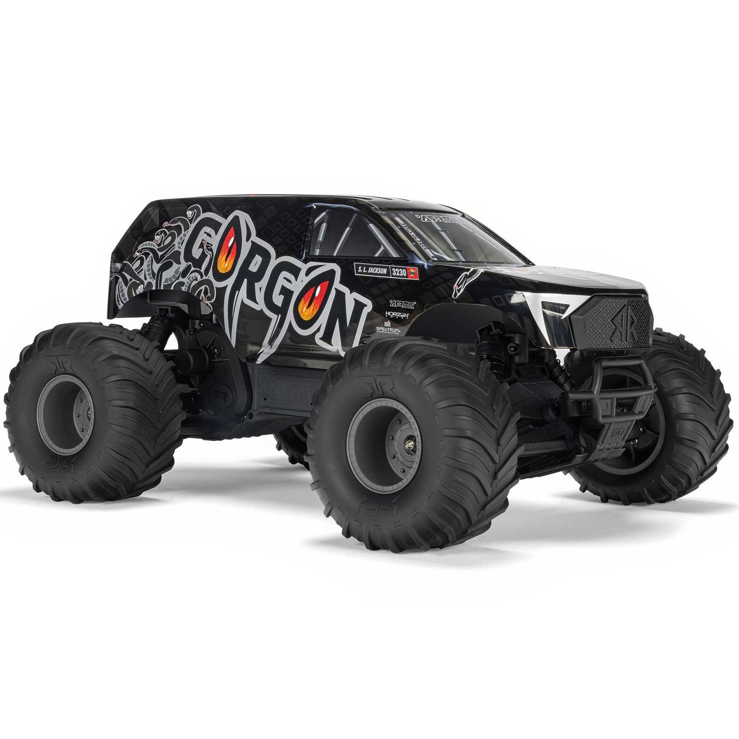 1/10 GORGON 2WD RTR Brushed Monster Truck (Battery &amp; Charger Included), Gun Metal