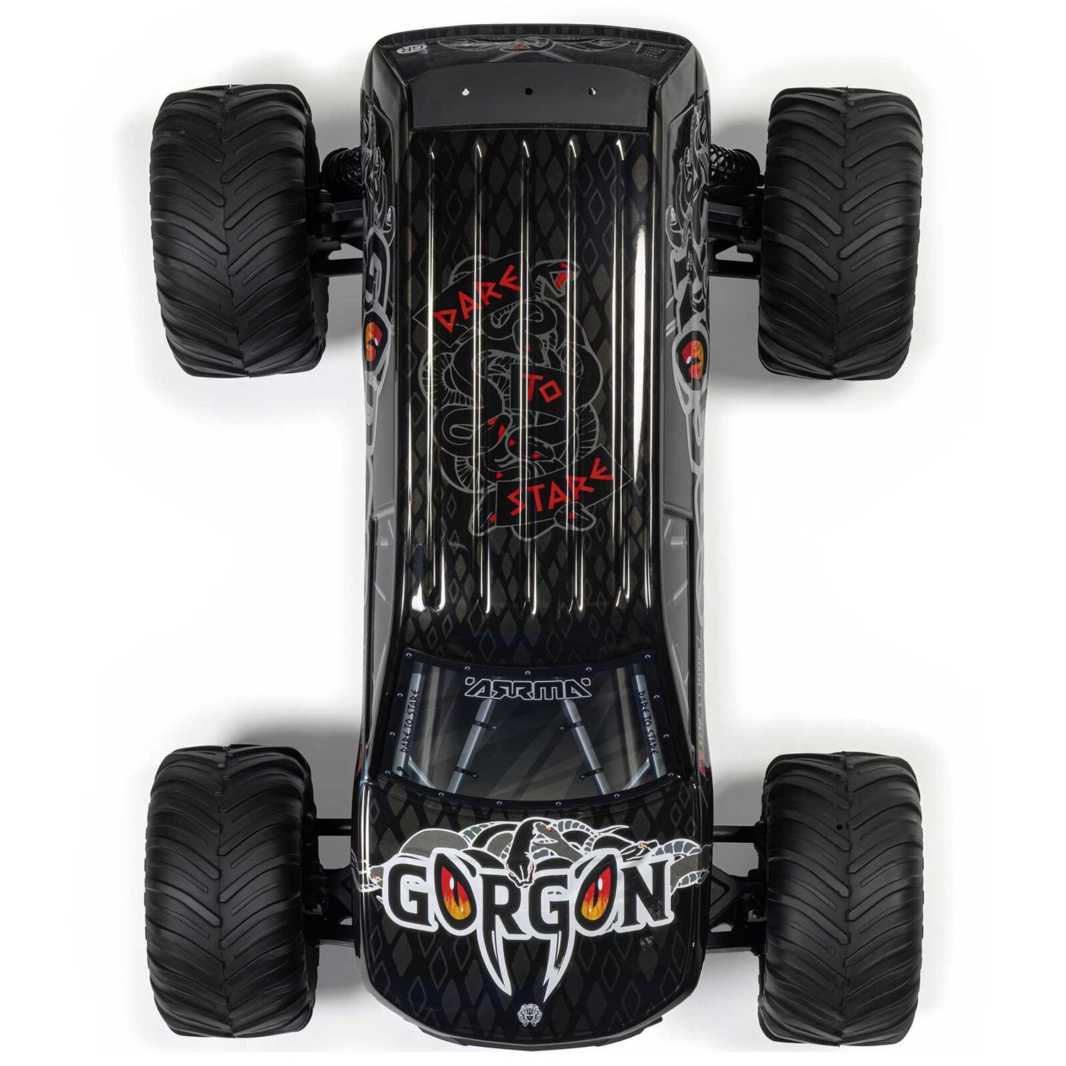 1/10 GORGON 2WD RTR Brushed Monster Truck (Battery &amp; Charger Included), Gun Metal