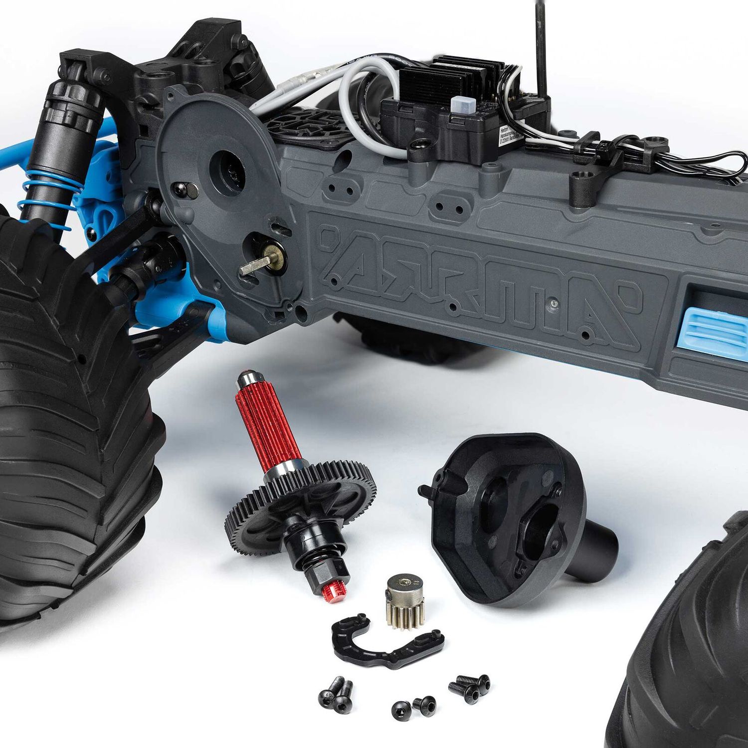 1/10 GORGON 2WD RTR Brushed Monster Truck (Battery &amp; Charger Included), Blue