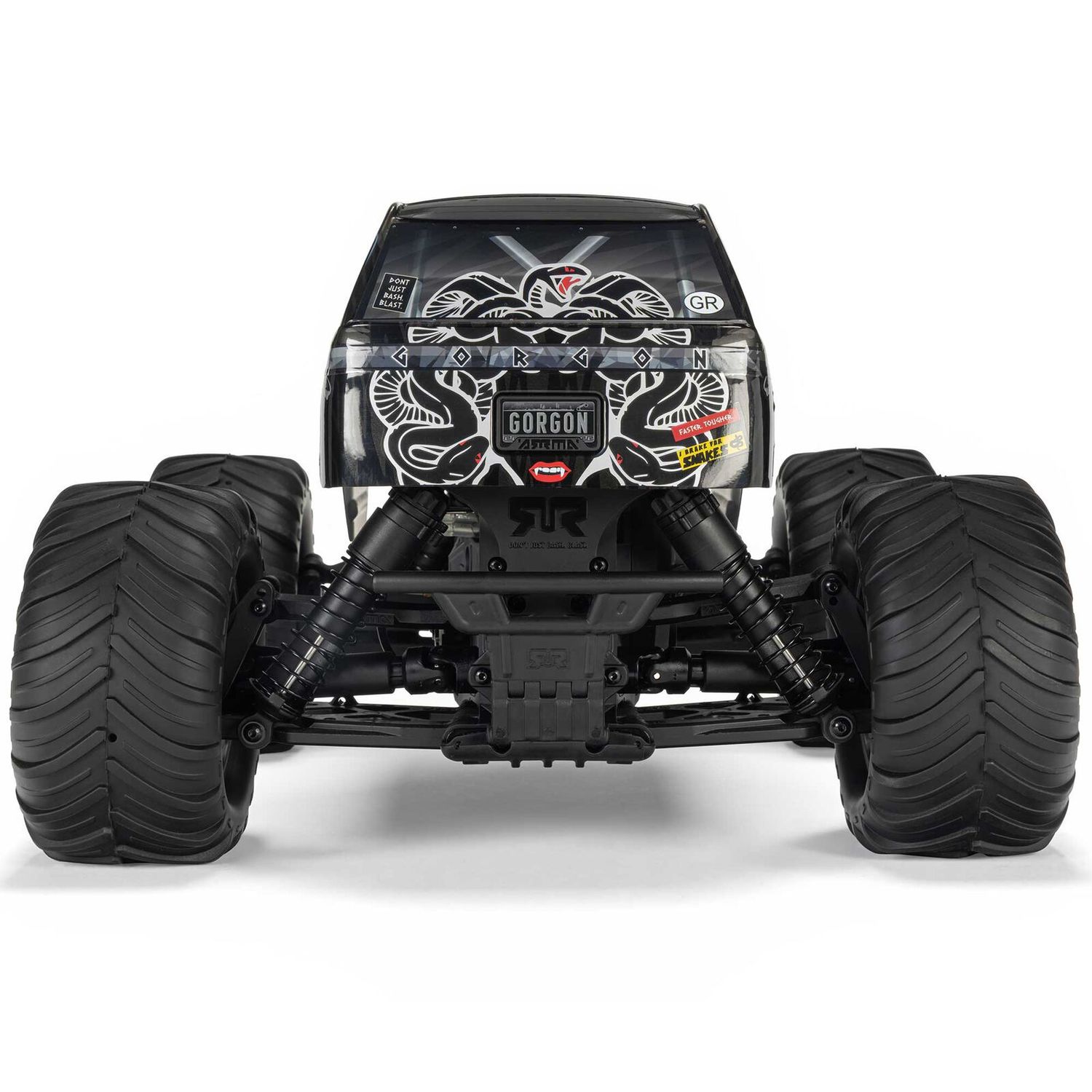 1/10 GORGON 2WD RTR Brushed Monster Truck (Battery &amp; Charger Included), Gun Metal