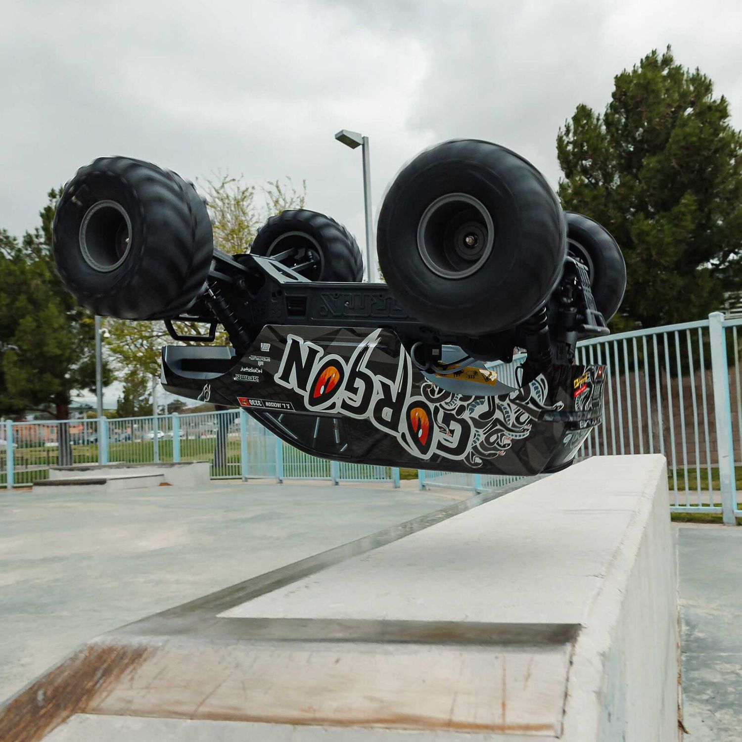 1/10 GORGON 2WD RTR Brushed Monster Truck (Battery &amp; Charger Included), Gun Metal