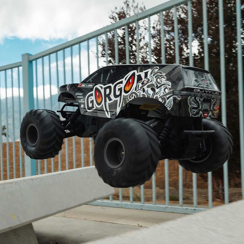 1/10 GORGON 2WD RTR Brushed Monster Truck (Battery &amp; Charger Included), Gun Metal