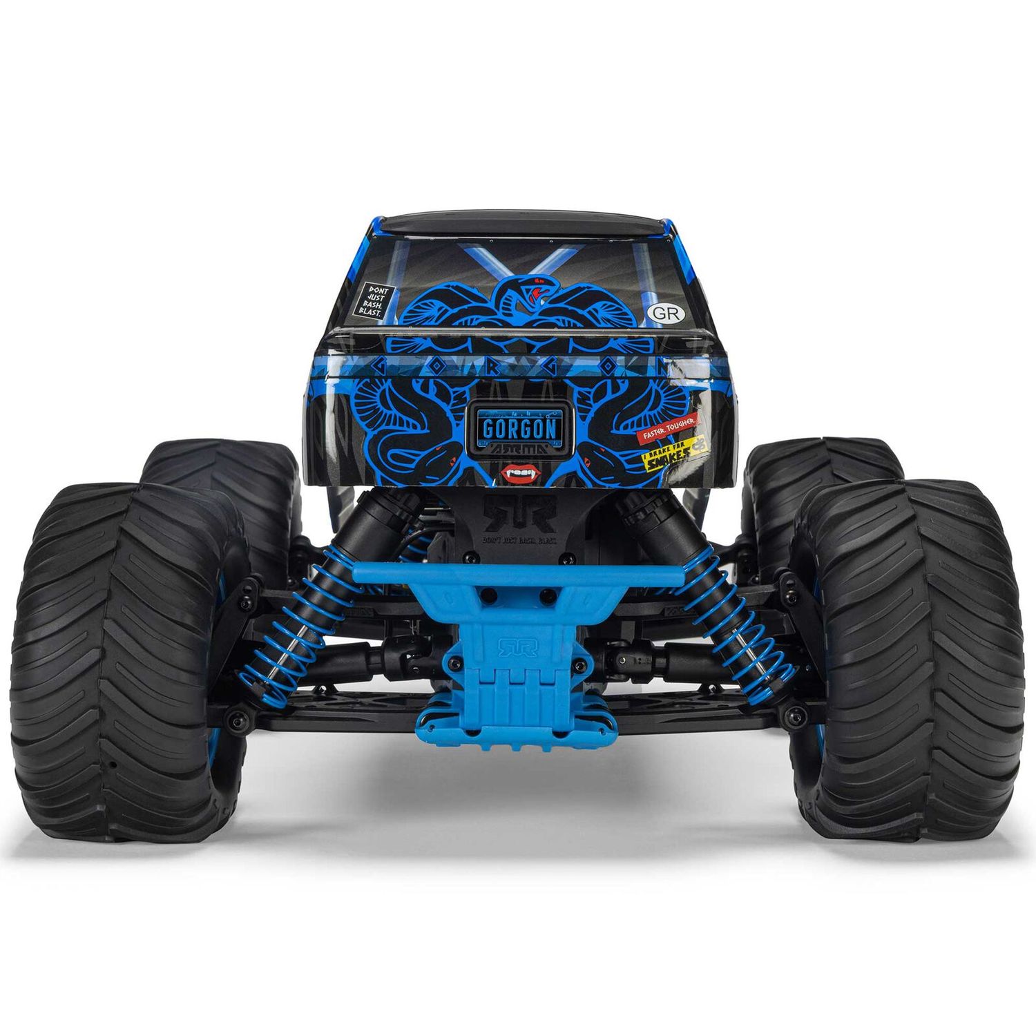 1/10 GORGON 2WD RTR Brushed Monster Truck (Battery &amp; Charger Included), Blue
