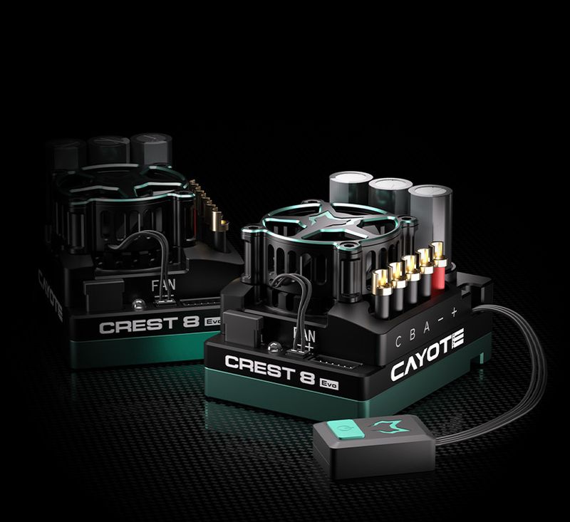 Cayote Crest 8 EVO 1/8 200A Sensored Brushless ESC w/Bluetooth