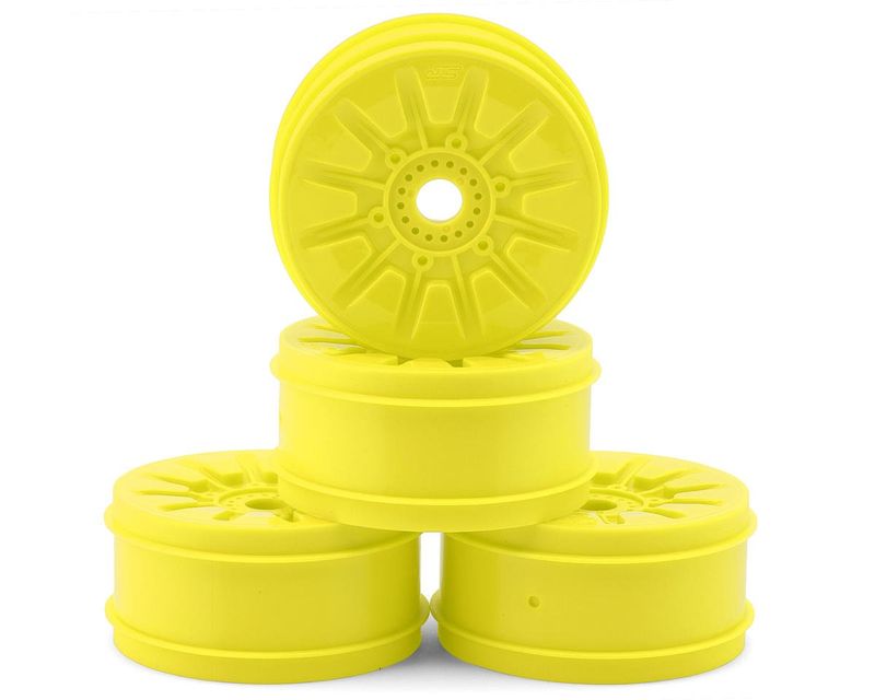 JConcepts Pioneer 83mm 1/8th Buggy Wheels (Yellow) (4)