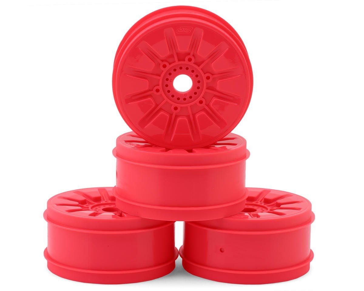 JConcepts Pioneer 83mm 1/8th Buggy Wheels (RM2 Pink) (4)