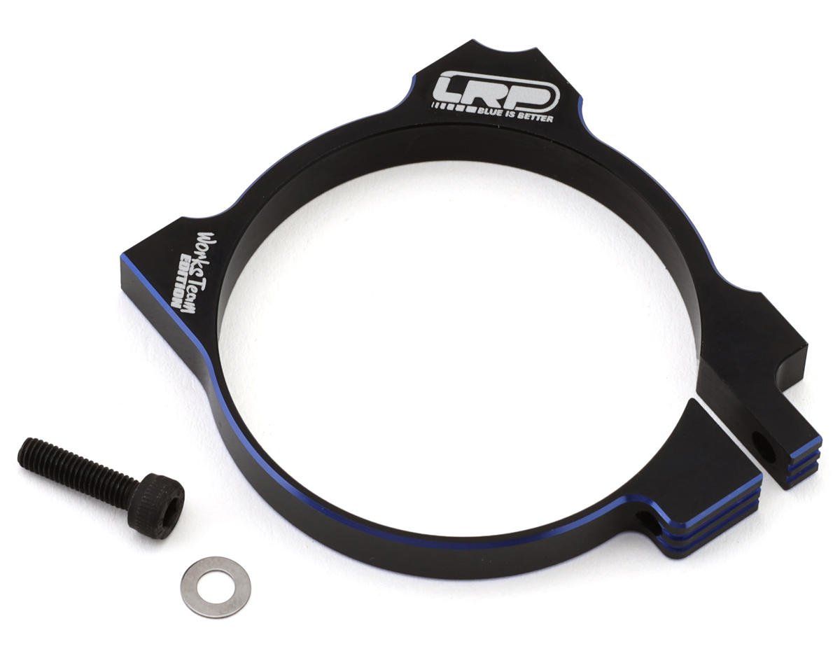 LRP WorksTeam Aluminum Fan Mount V2 (Black) (42mmØ Motor) (2x40mm Fans)