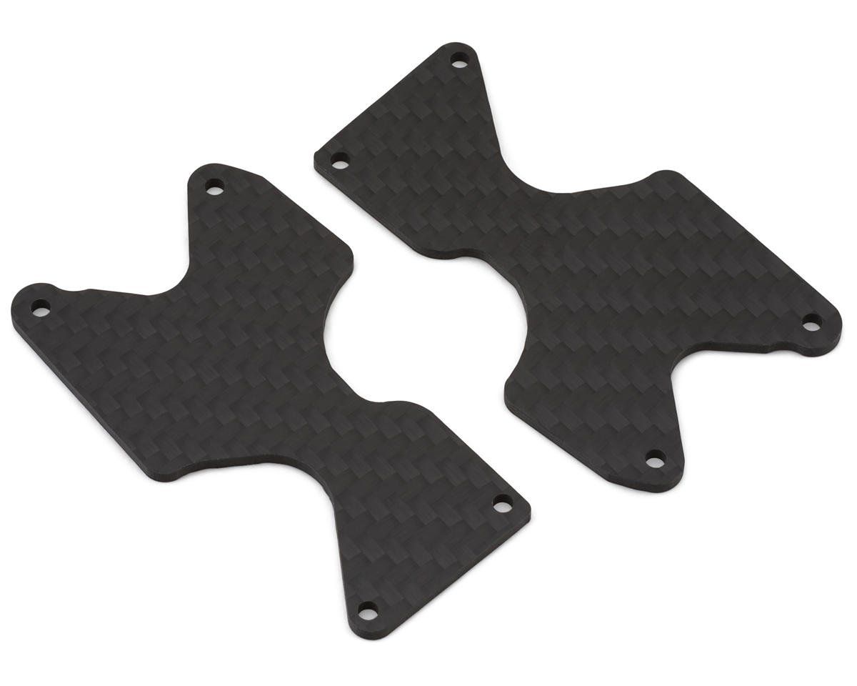 J&amp;T Bearing Co. Associated RC8B4.1 Carbon Rear Arm Inserts (2)