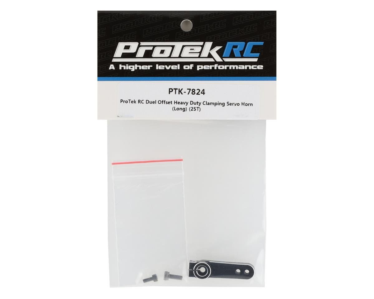 ProTek RC Dual Offset Reversible Heavy Duty Clamping Servo Horn (Long) (25T)