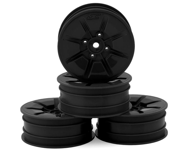 JConcepts Pioneer 2.2 2WD Front Buggy Wheels (Black) (4) w/12mm Hex
