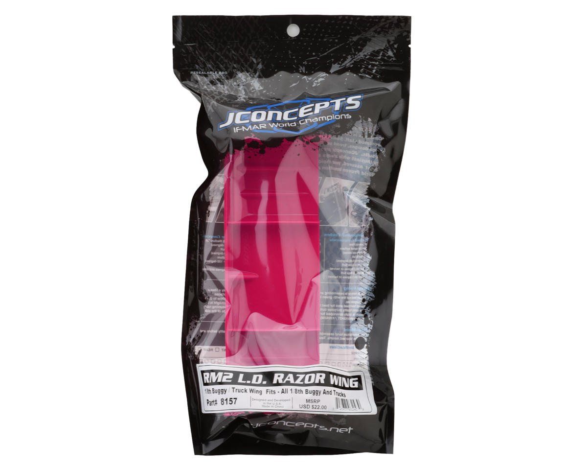 JConcepts RM2 1/8th Razor L.D. Buggy/Truck Wing (Pink)