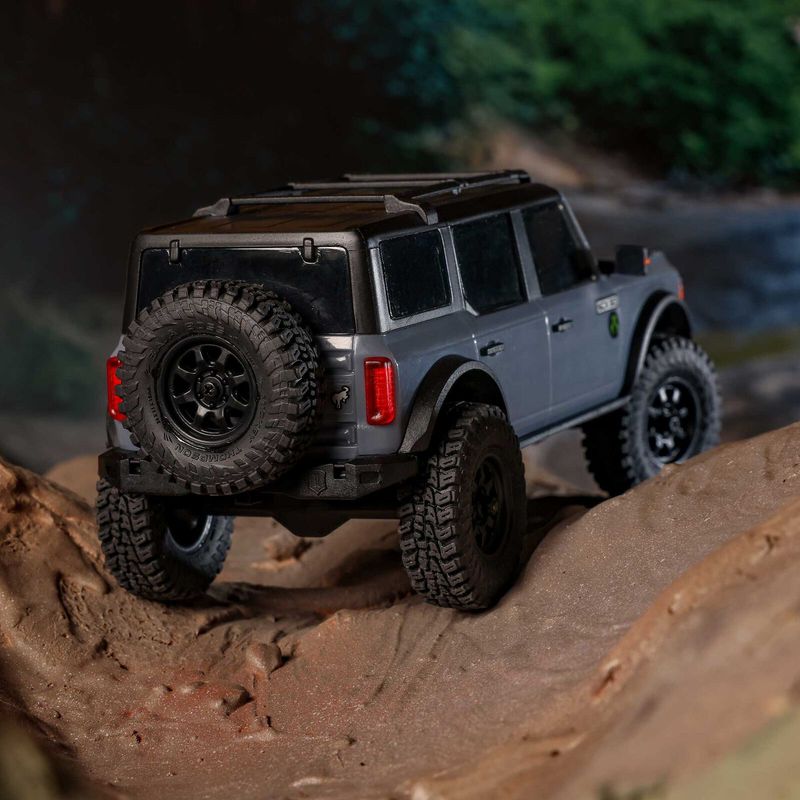1/30 SCX30 Ford Bronco 4X4 RTR Brushed Rock Crawler (Battery &amp; Charger Included), Gray