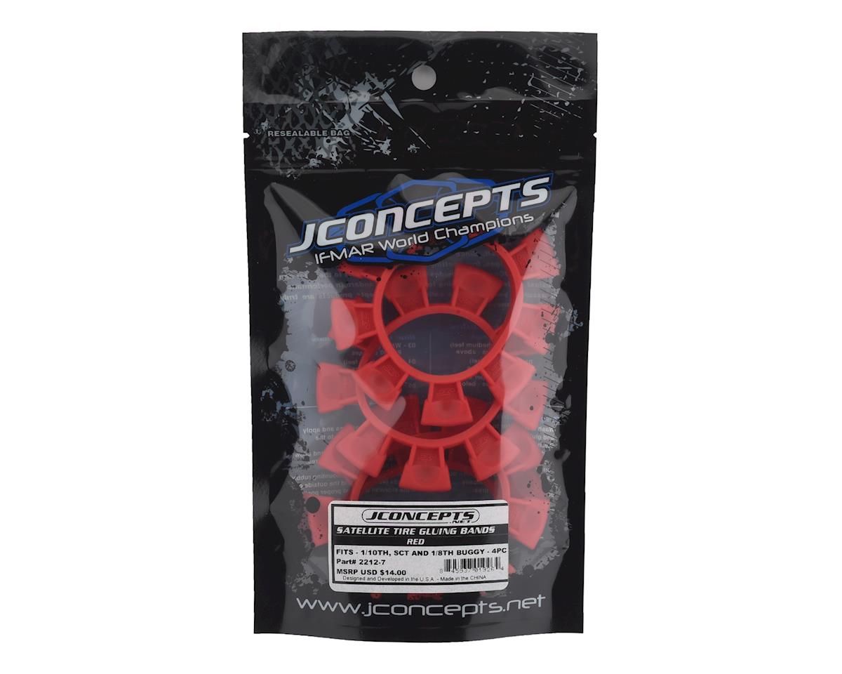 Satellite Tire Gluing Rubber Bands, Red
