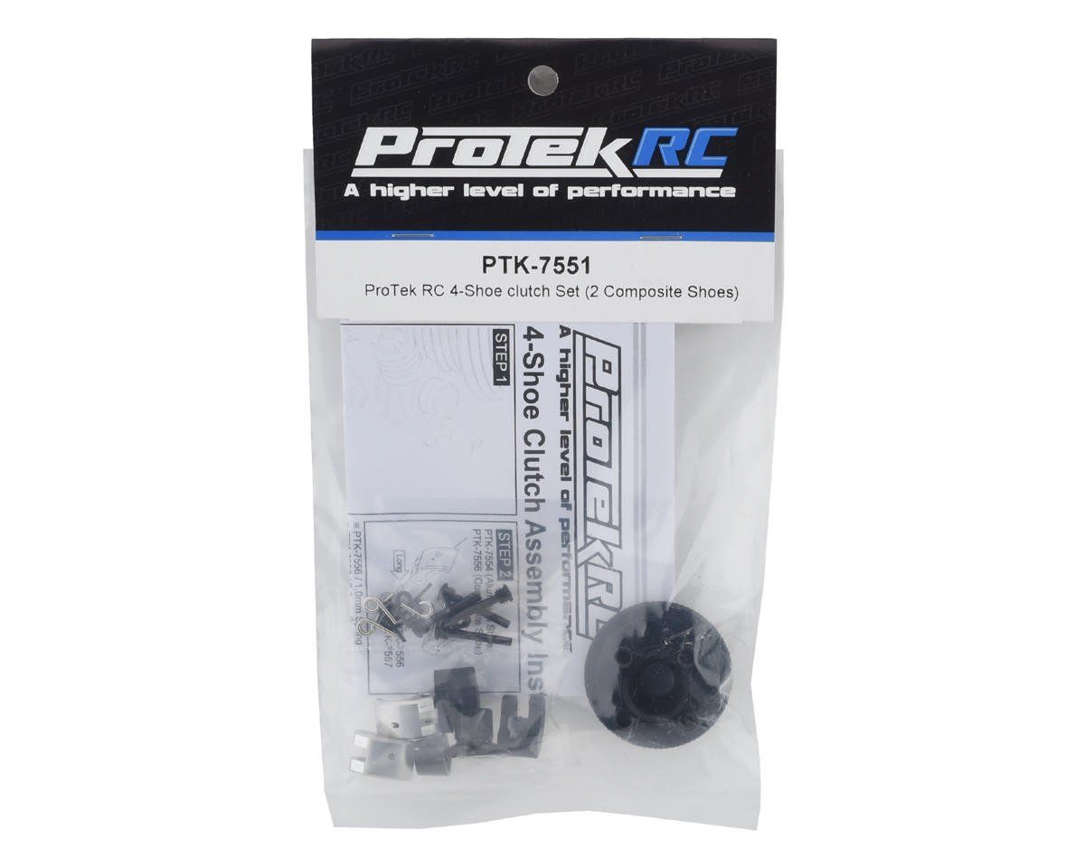 ProTek RC 34mm 4-Shoe Off-Road Clutch Set (2 Aluminum/2 Composite Shoes)