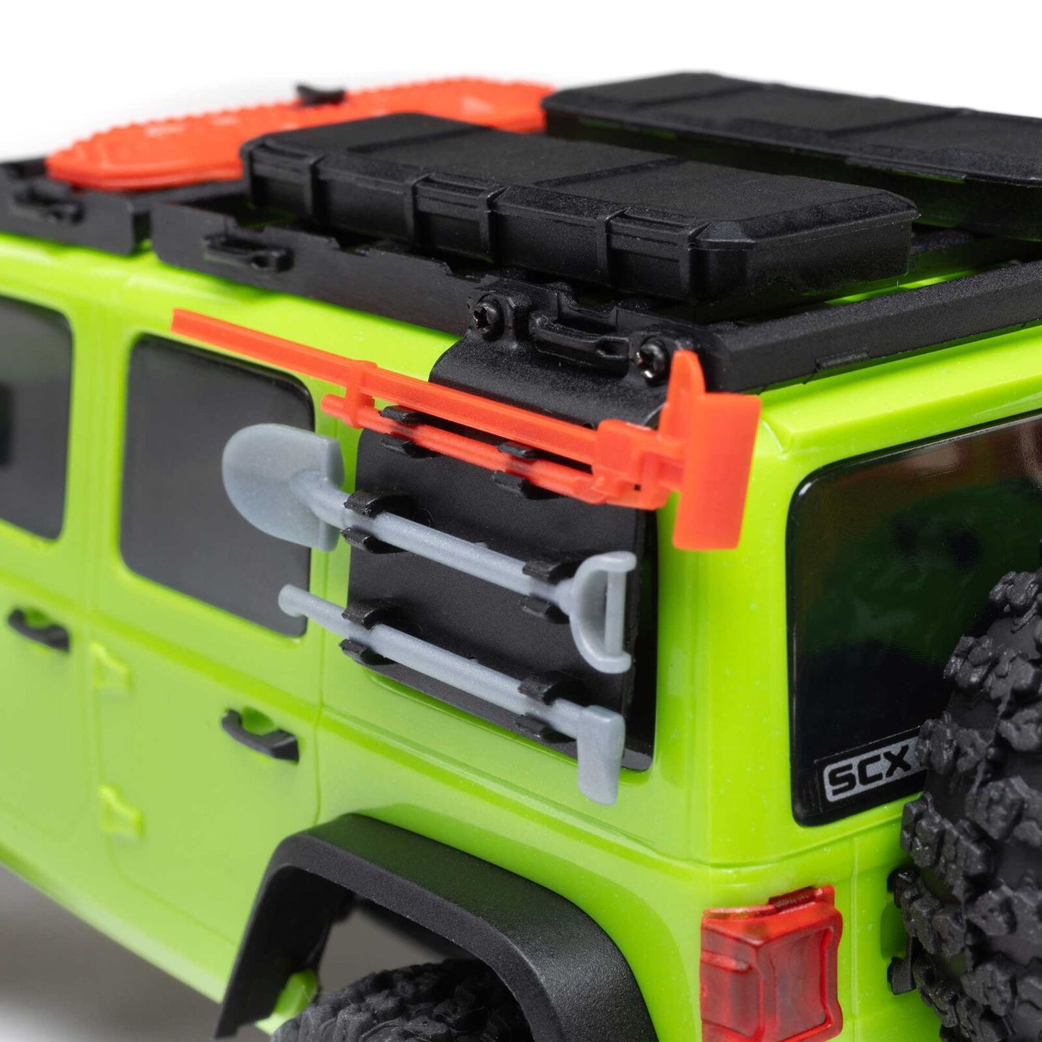 1/30 SCX30 Jeep Wrangler JLU 4X4 RTR Brushed Rock Crawler (Battery &amp; Charger Included), Green