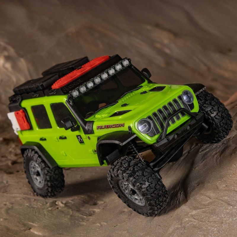 1/30 SCX30 Jeep Wrangler JLU 4X4 RTR Brushed Rock Crawler (Battery &amp; Charger Included), Green