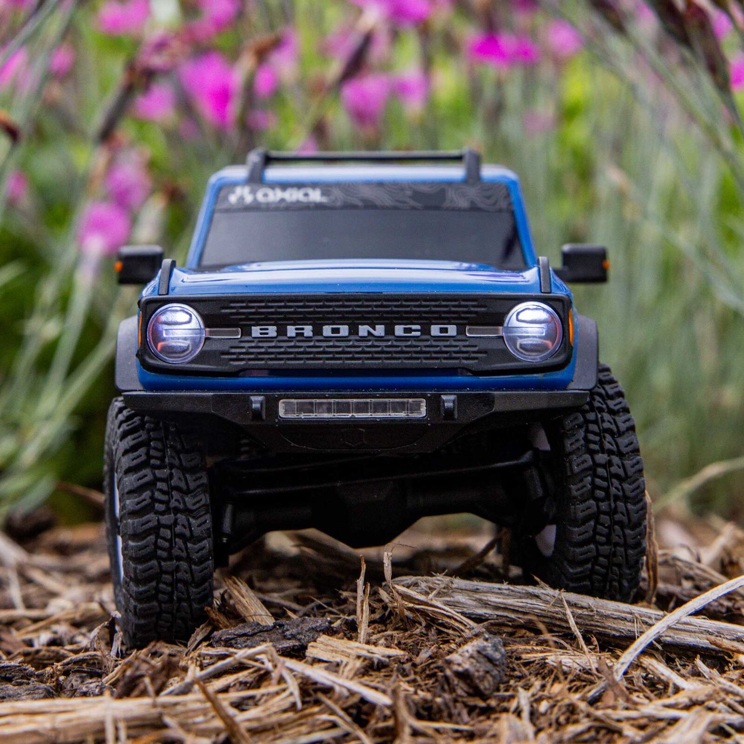 1/30 SCX30 Ford Bronco 4X4 RTR Brushed Rock Crawler (Battery &amp; Charger Included), Blue