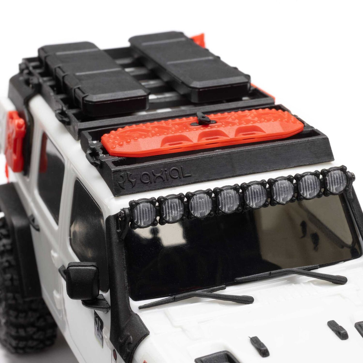 1/30 SCX30 Jeep Wrangler JLU 4X4 RTR Brushed Rock Crawler (Battery &amp; Charger Included), White