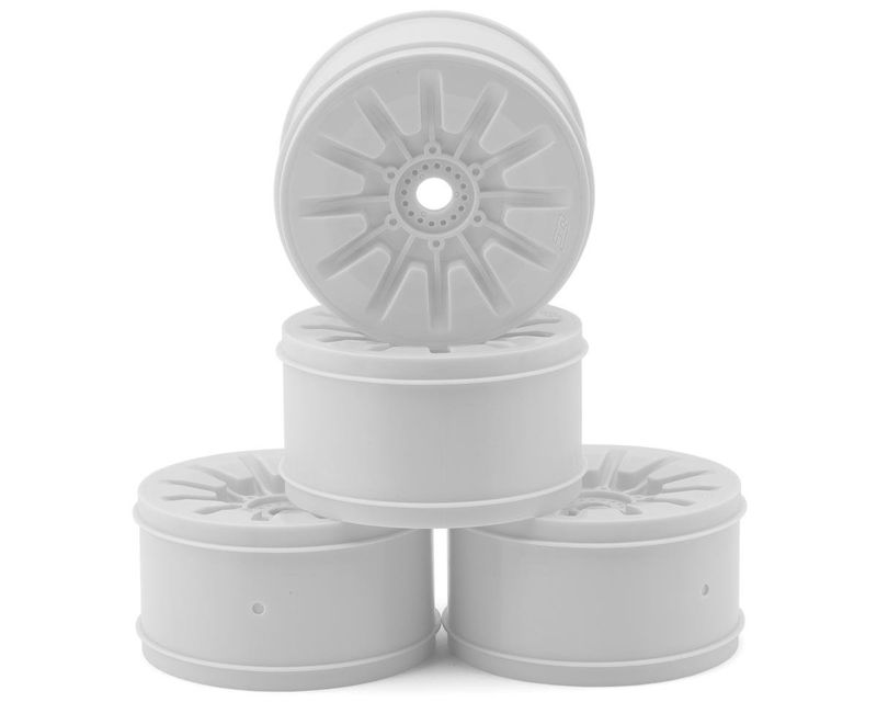 JConcepts Pioneer 4.0" Standard Offset 1/8 Truck Wheels (White) (4)