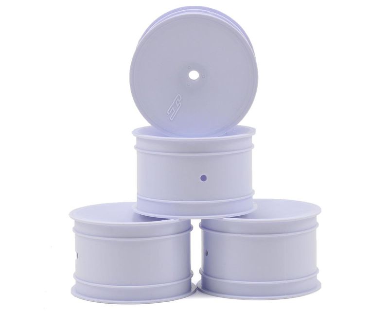 JConcepts Mono 2.2 Rear Wheels (White) (4) (B7/B6/B74/RB6) w/12mm Hex