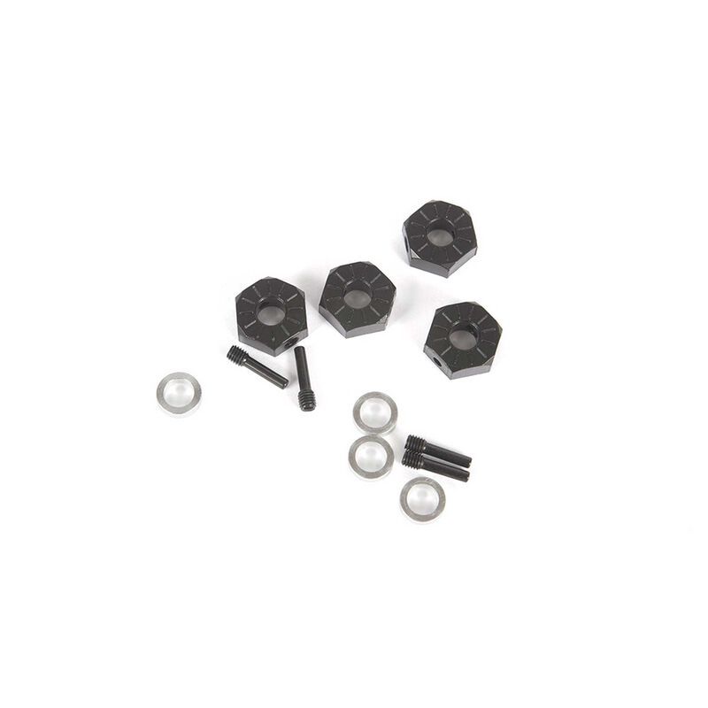 12mm Hex Screw Shaft &amp; Spacer (4): Capra 1.9 UTB