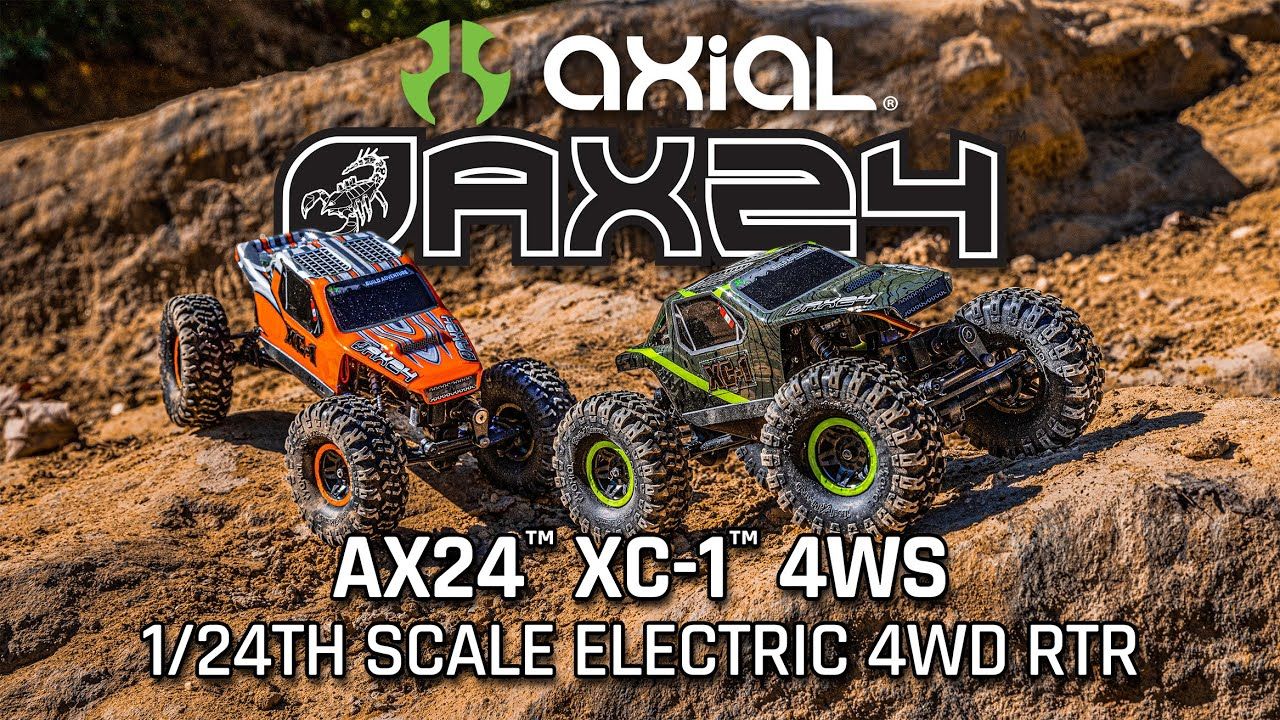 AX24 XC-1, 1/24th 4WS Crawler Brushed RTR, Orange