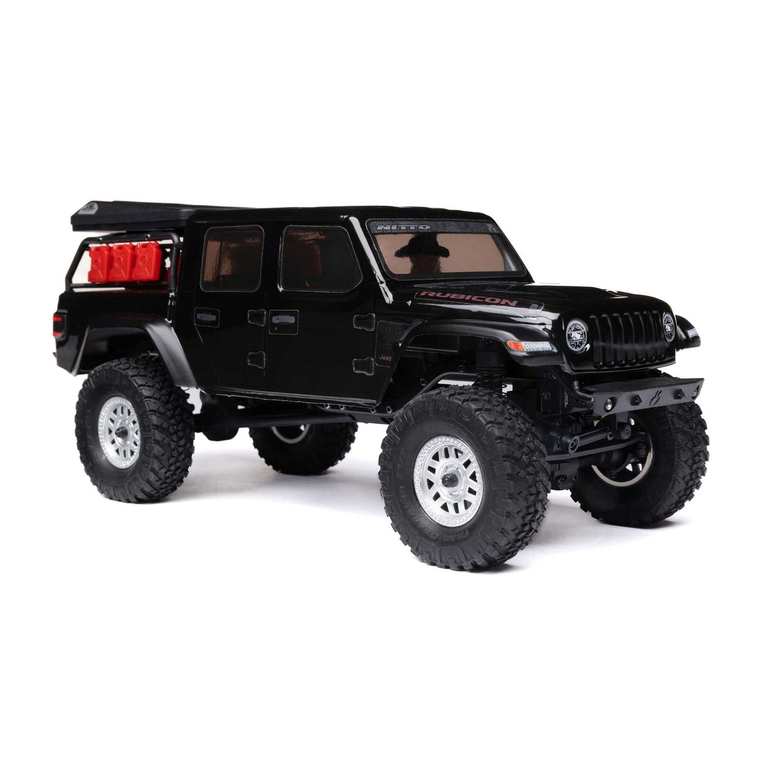 1/24 SCX24 Jeep JT Gladiator 4X4 RTR Rock Crawler, Black