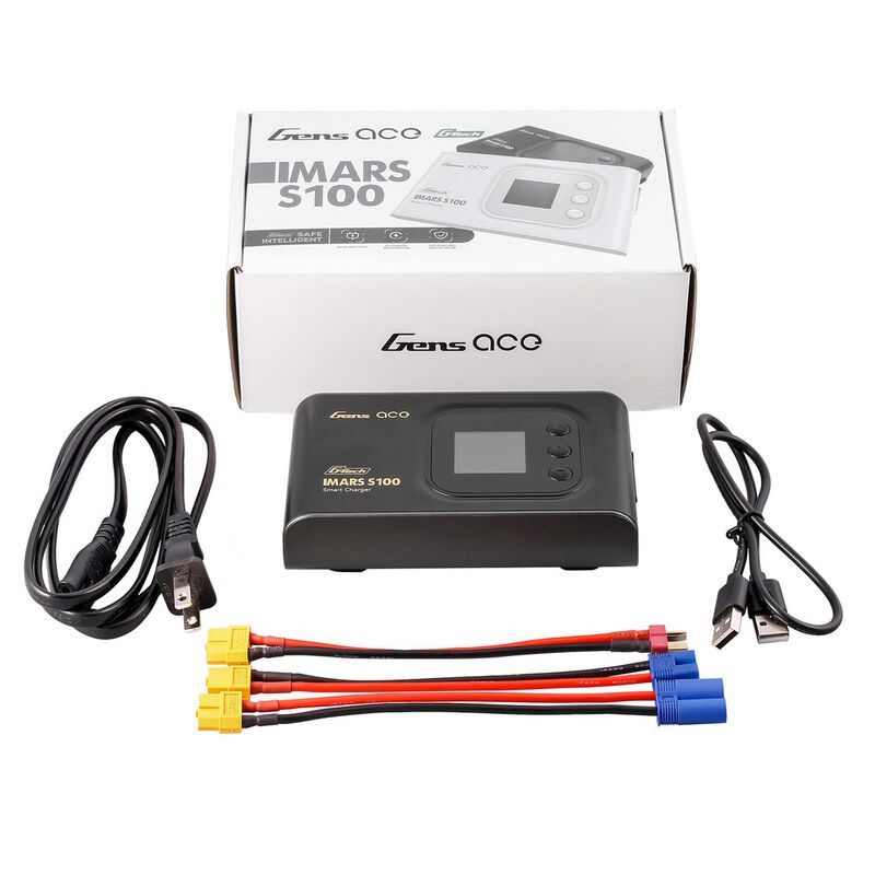 Gens Ace IMars S100 G-Tech Smart AC Balance Battery Charger (6S/10A/100W) (Black)