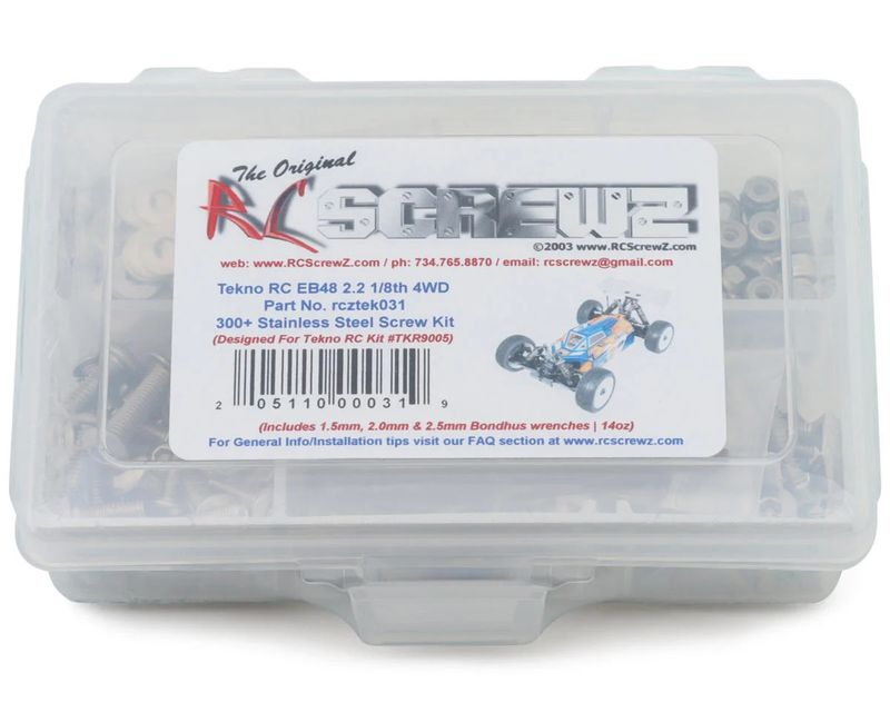 Tekno RC EB48 2.2 1/8th 4WD (TKR9005) Stainless Steel Screw Kit