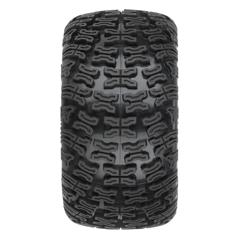Bonesaw 2.8" All-Terrain Truck Tires Mounted on Raid Black 6x30 Removable Hex (12mm &amp; 14mm) Wheels (2) for Vorteks 4x4 and other 1/10 Trucks Front or Rear