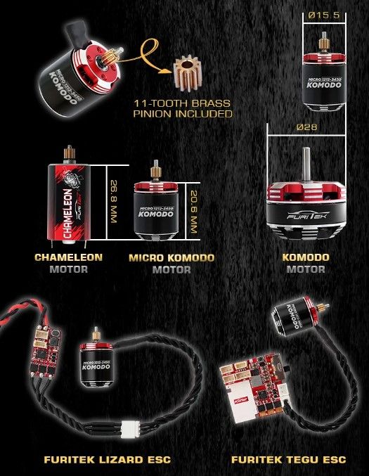 FURITEK MICRO KOMODO BRUSHLESS MOTOR