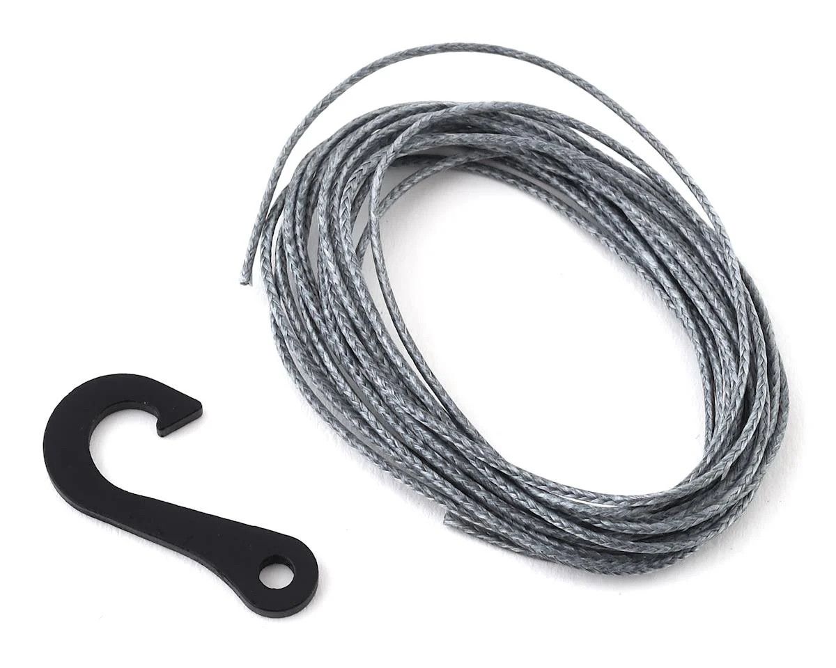 7Ft Synthetic Winch Line w/ Steel Hook